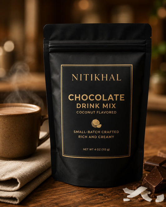 Nitikhal Flavored Chocolate Drink Mix - Coconut